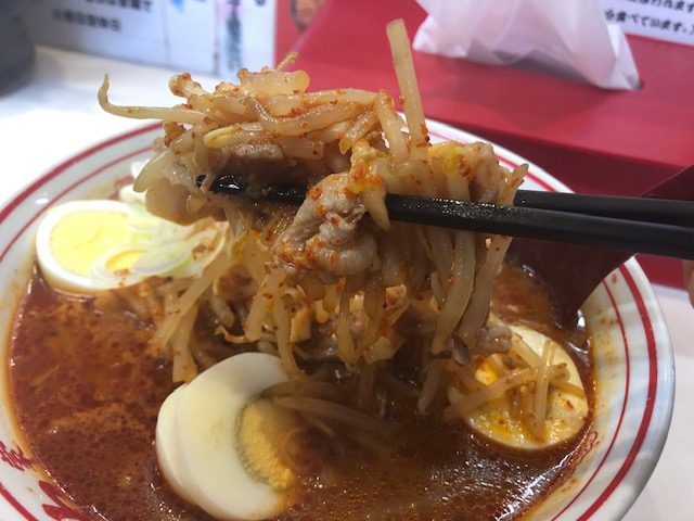 「蒙古タンメン中本 草加店」で味噌卵麺を完食してきた